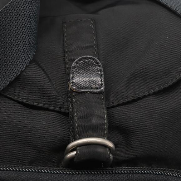 PRADA Backpack Nylon Black Silver Auth 154530 main image 4